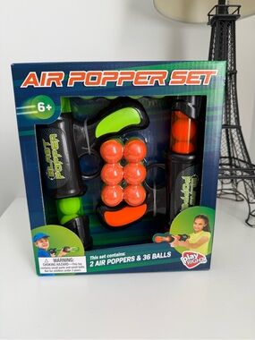 Air Popper Set - Orange & Green Balls